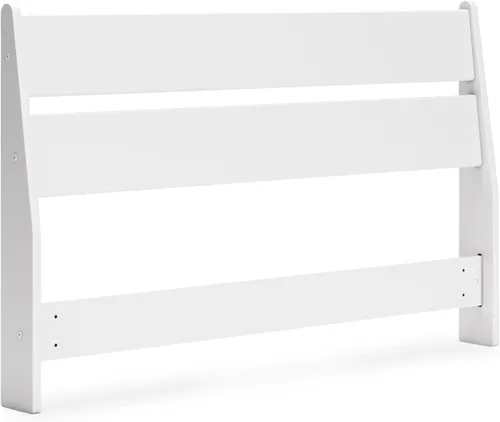 Vista 62 de Signature Design by Ashley Socalle - Cabecero completo, con listones abiertos, color beige natural