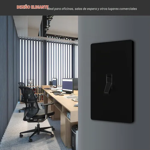Vista 7 de ENERLITES - Placa de pared con interruptor de palanca sin tornillos, cubierta de interruptor de luz segura para niños, tamaño estándar de 1 gancho