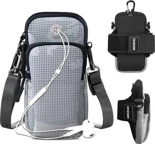 Vista 11 de Soporte para teléfono para correr iPhone 13, 12, 11 Pro Max, XS XR X 8, 7, 6 Plus SE, Mini Galaxy Ultra Edge S21, S20, Note 20, 10, bolsa