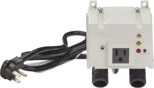 Vista 7 de Watts Serie A2C-SC Intelliflow 1/2" Válvula inteligente de cierre de agua para lavadora con sensor de fuga, adaptadores de entrada, sin caja