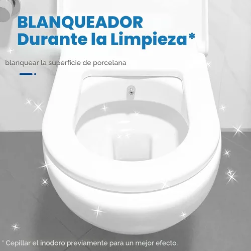 Vista 4 de Vacplus Paquete de 12 pastillas limpiadoras de inodoro, limpiadores automáticos de inodoro con blanqueador para desodorizar y descalcificar