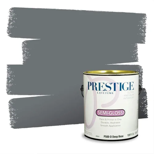 Vista 5 de Prestige Paints - Pintura exterior e imprimación en uno, 1 galón, plano, coincidencia comparable con Behr Misty Isle, P500-N-MQ5-62