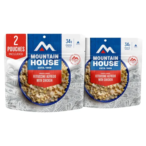 Vista 21 de Mountain House Pasta Primavera Comida liofilizada para mochileros y camping Vegetariana 2 porciones