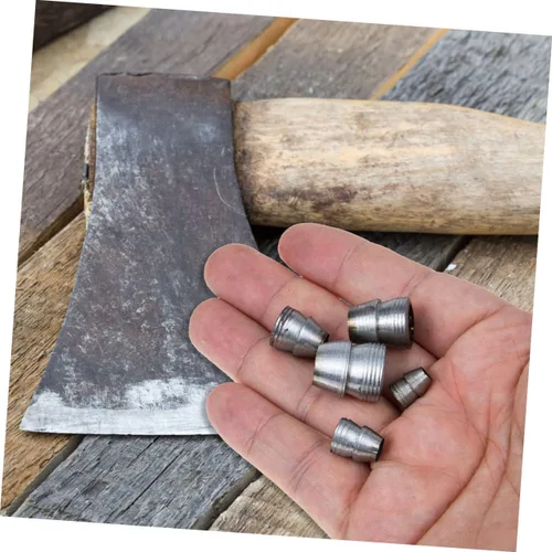 Vista 6 de DOITOOL 7 Uds. Herramientas de uñas de metal expandido, accesorios de uñas de mango de madera, cuñas cuñas para cuñas cónicas para hierro, cuña