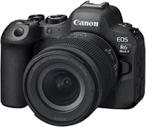 Canon EOS R6 Mark II Cámara sin espejo con lente RF24-105mm F4-7.1 is STM, cámara híbrida de fotograma completo, sensor CMOS de 24.2 megapíxeles,