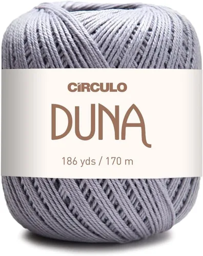 Vista 14 de Círculo Hilo Duna – 186 yardas, 3.52 onzas – Hilo DK de peinado ligero – 100% algodón virgen brasileño mercerizado, perfecto para tejer y hacer