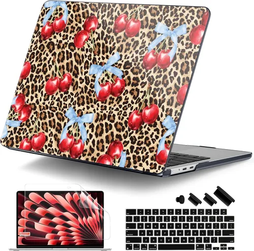 Vista 9 de DONGKE Funda compatible con M4 MacBook Air de 15 pulgadas 2025 2024 2023 A3241 A3114 A2941 M3 M2 Pantalla Liquid Retina Touch ID, funda rígida