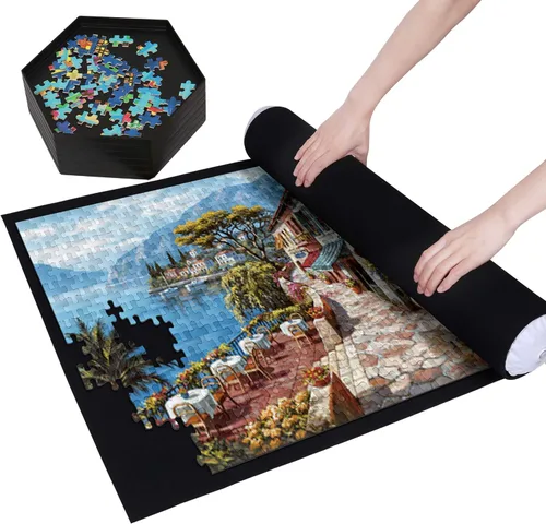 Vista 2 de Alfombrilla para rompecabezas Becko + 8 bandejas de clasificación de rompecabezas