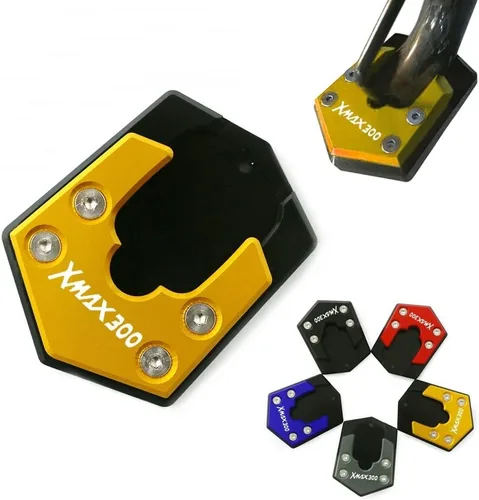 Vista 2 de SCUUBE Para Yamaha Xmax 300 400 125 250 X-MAX XMAX300 motocicleta CNC pie lateral soporte placa de soporte placa ampliadora almohadilla lateral