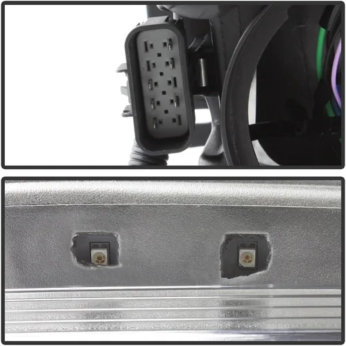 Vista 5 de ACANII - Para [Solo Modelo Halógeno] 2010-2016 Cadillac SRX Faros Delanteros Proyectores Halógenos, Par de Faros Delanteros para Conductor y Pasajero