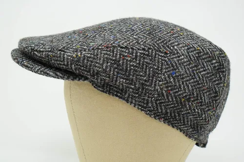 Vista 3 de Borges & Scott The Galway - Gorra plana de tweed irlandés Verde (Country green)