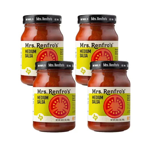 Vista 4 de Mrs. Renfro’s Medium Salsa – Gluten Free (16-oz. jars, 2-pack)