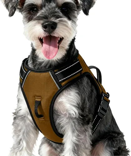 Vista 49 de Arnés para perro sin tirones, chaleco reflectante ajustable y acolchado para mascotas con asa de fácil control, fácil de llevar con nudo elegante
