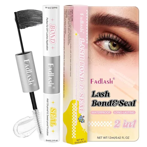 Vista 100 de Extensiones de pestañas de colores 10D, 1000 unidades, extensiones de pestañas postizas en abanico de pestañas marrones, mezcla de volumen