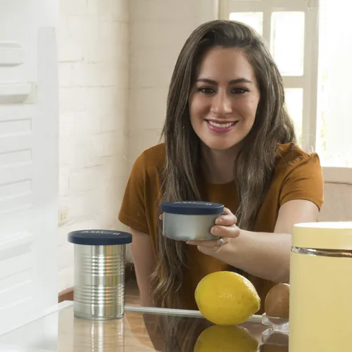 Vista 2 de Bonza Juego de 2 tapas universales de silicona para latas de comida para perros o gatos, sin BPA, aptas para alimentos, aptas para lavavajillas