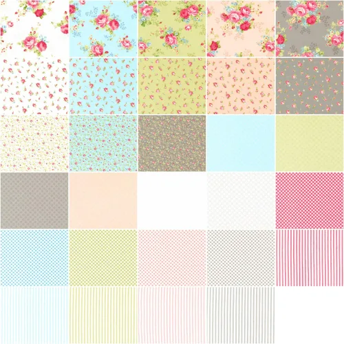 Vista 2 de Moda Fabrics Paquete Ellie Fat Quarter de Brenda Riddle Designs 18760AB