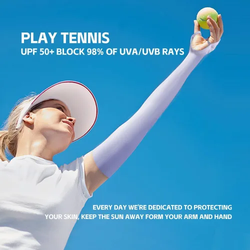 Vista 3 de Cubierta de brazo de manga larga con protección UV para mujer, protección UPF 50+, cubierta de mano de sol de verano para pesca al aire libre