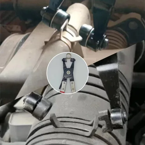 Vista 6 de JANNO Juego de 4 alicates de abrazadera de manguera, herramienta de abrazadera de manguera de agua y combustible para automóvil, alicates de resorte