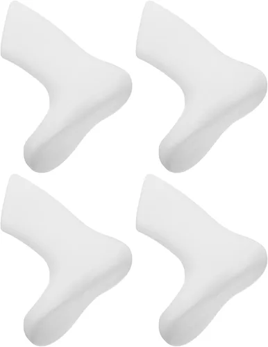 CALLARON 4pcs Feet Mannequin Display Stand 11.5cm White Plastic Shoe Tree Shaper for Socks and Shoes Showcase, Socks Display Holder for Store and