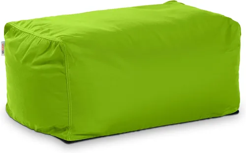 Vista 13 de Jaxx Leon Puf Otomano de Frijoles para Exteriores, Rayas Negras y Blancas