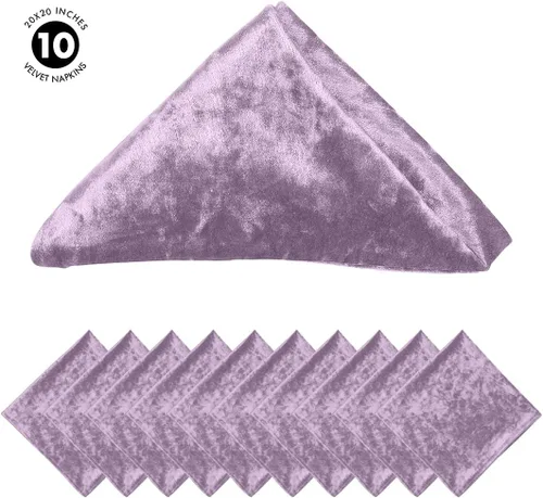 Vista 5 de Koyal Wholesale Servilletas de terciopelo para decoración de mesa de boda, mesa de recepción, decoración del hogar, ropa de cama, servicio