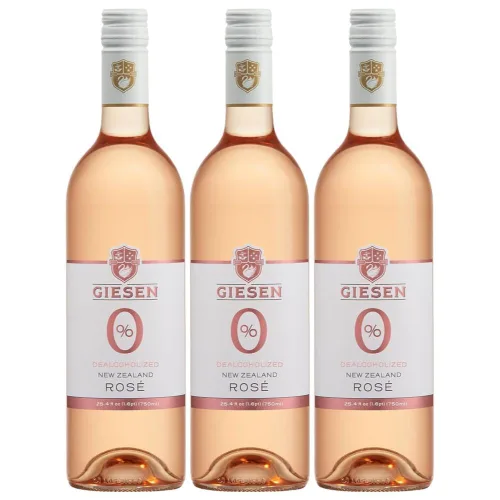 Vista 2 de Giesen Rosado sin alcohol - Vino rosado desalcoholizado prémium de Nueva Zelanda, 25.4 fl oz (25.4 fl oz, 1)