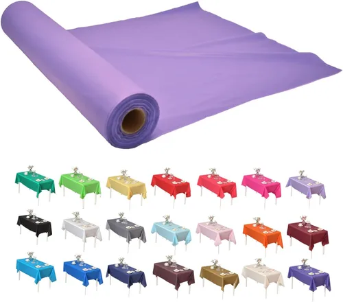 Vista 11 de Craft And Party, Rollo de plástico para cubierta de mesa color verde manzana, 40 pulgadas x 100 pies, rollo de plástico resistente para cubierta