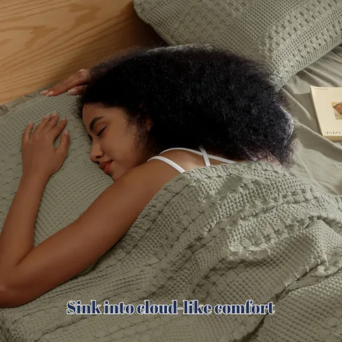 Vista 176 de PHF - Fundas de almohada 100% algodón con tejido gofre europeo, 26 x 26 pulgadas, 2 unidades para decoración elegante del hogar, para cama, sin