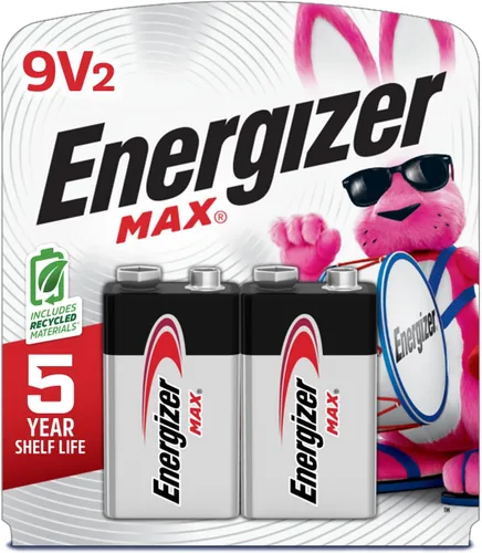 Energizer MAX - Baterías de 9 V (paquete de 2), baterías alcalinas de 9 voltios - El empaque puede variar