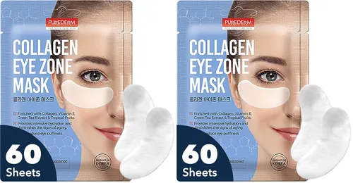 Vista 10 de Parches de almohadilla Purederm, mascarilla antiarrugas para zona de ojos, 2 unidades de 30 hojas