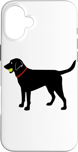 Vista 23 de Labrador Retriever Fetch, Black Lab Play Ball Dog Lover Gift Case for iPhone 17