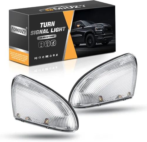 Vista 8 de WEILEITE Bombilla LED para espejo lateral, bombilla de señal de giro, cubierta de lente para Dodge Ram 1500 2009-2011 2012 2013 2014 2015 2016 2017