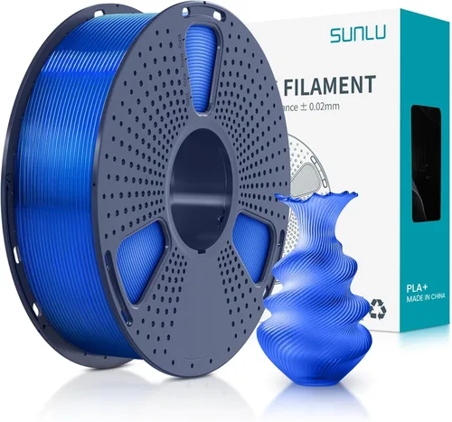 Vista 70 de SUNLU - Filamento PLA Plus 1.75mm Negro 1KG, Filamento para impresora 3D enrollado cuidadosamente 1.75mm, PLA+ 1000g, precisión dimensional de +