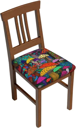 Vista 12 de Juego de 2 fundas de asiento extraíbles para silla de comedor, mujeres africanas, fundas elásticas para silla de oficina y cocina, protector