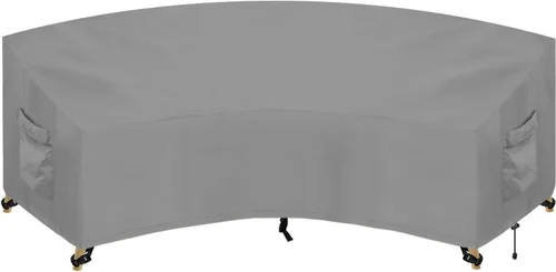 Vista 17 de PureFit Funda de sofá modular para exteriores en forma de L, impermeable, para muebles de patio, terraza, césped y jardín, 83 x 104 pulgadas