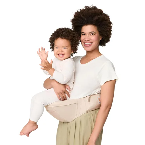 Vista 7 de Ergobaby Alta Asiento de cadera 2 en 1 y portabebés - Portabebés de malla transpirable para todas las posiciones para 4 meses a 48 meses