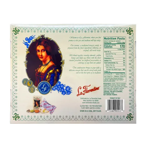 Vista 2 de La Florentine Torrone de pistacho, 7.62 onzas