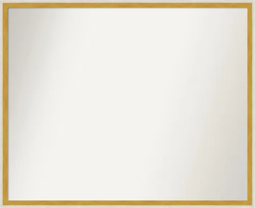 Vista 229 de Amanti Art Espejo de baño blanco para sobre el fregadero, 22 x 45 pulgadas, espejo de tocador rectangular blanco Lucie, marco de madera moderno