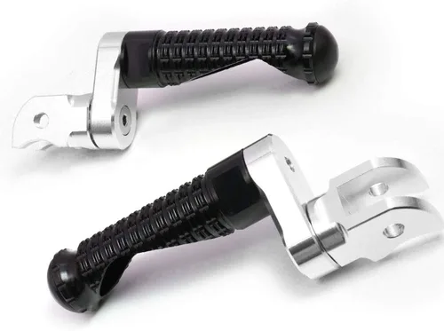MC MOTOPARTS MPRO - Pinzas de pie traseras antideslizantes de 0.984 in, color negro, compatibles con MT-09 MT-07 13-17 MT-09 Tracer YZF R3