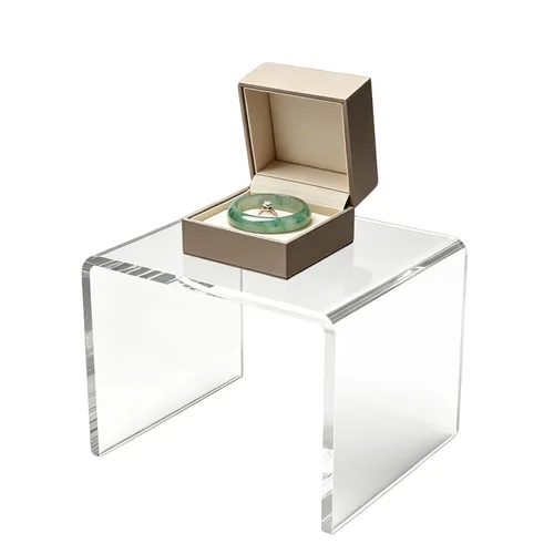 Vista 37 de FixtureDisplays® One Riser Combo - Cubo de 2 pulgadas de 3 caras con pedestal de plexiglás negro Lucite acrílico, accesorios para exhibición