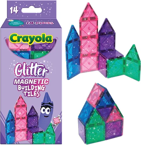 Vista 12 de CreateOn Crayola Doodle - Azulejos Magnéticos, Set de Construcción para Niños, Juguetes de Construcción Magnéticos para Niños, Juguetes de Viaje