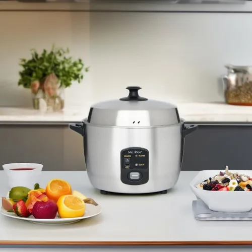 Vista 5 de Sunpentown SC-889 - Olla arrocera y vaporera de 10 tazas