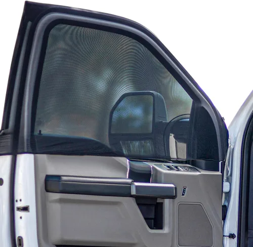 Vista 9 de Pantalla para ventana delantera de coches compactos y SUV para acampar, protección solar para ventanas delanteras, cubiertas de privacidad