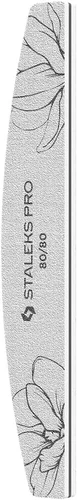 STALEKS PRO Expert 40 limas de uñas Crescent, grano 80/80, 25 unidades