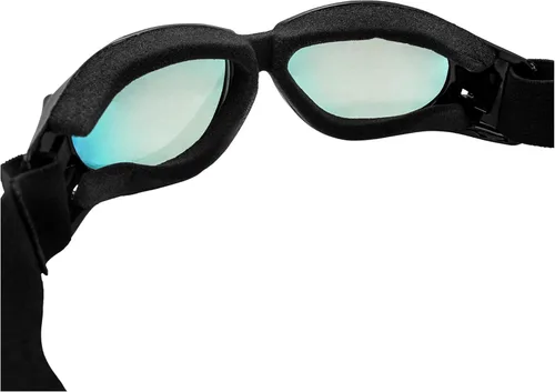 Vista 4 de Global Vision Eliminator G-Tech - Gafas de motocross para motocicleta, marco negro con lente de espejo rojo