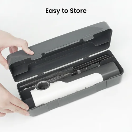 Vista 7 de Cuchillo Eléctrico Inalámbrico Recargable, Cuchillo de Tallado Eléctrico para Cortar Carnes, Aves, Pan, Espuma para Manualidades, Incluye Tenedor