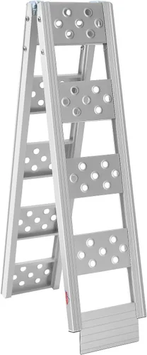 Ruedamann 1 pieza rampa plegable de aluminio para motocicleta de 6 pies, capacidad de 440 libras, rampa portátil de 8 pulgadas de ancho para
