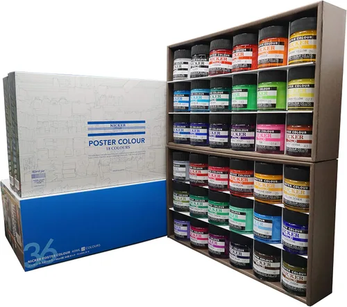 Knicker Color PC40ML36N - Póster de acuarela, juego de 36 colores, 1.4 fl oz (1.4 fl oz)