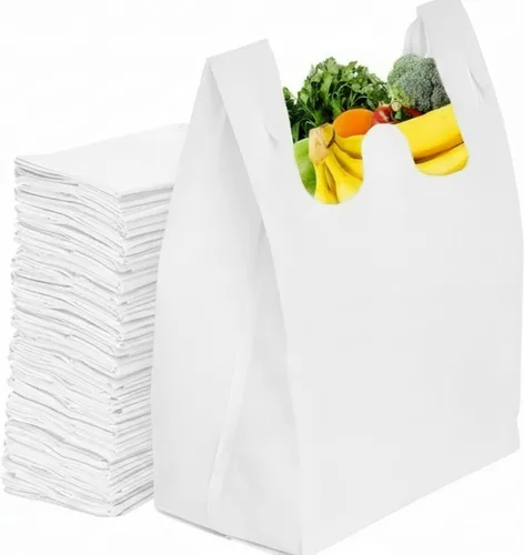 Simply Cool Paquete de 450 bolsas de compras reutilizables ecológicas para comestibles de 21.5"x12.2"x7.2", duraderas, reciclables, lavables, Blanco