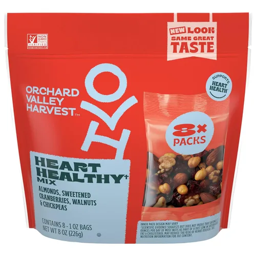 Vista 7 de Orchard Valley Harvest Active Snack Pack Mix, bolsas de 1 onza (paquete variado de 30), mezcla antioxidante, anacardo de almendras y arándanos